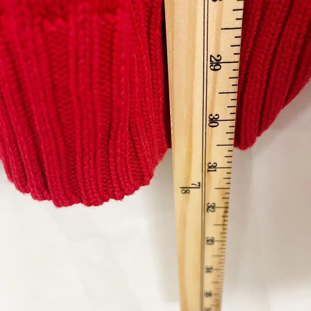 Vintage‎ Polo Ralph Lauren Men's Red Crewneck Pullover Sweater Cotton - Size 2X